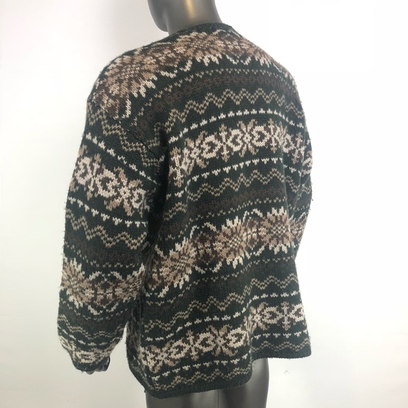 Abercrombie & Fitch Vintage Sweater 100% Wool  L - Picture 4 of 7